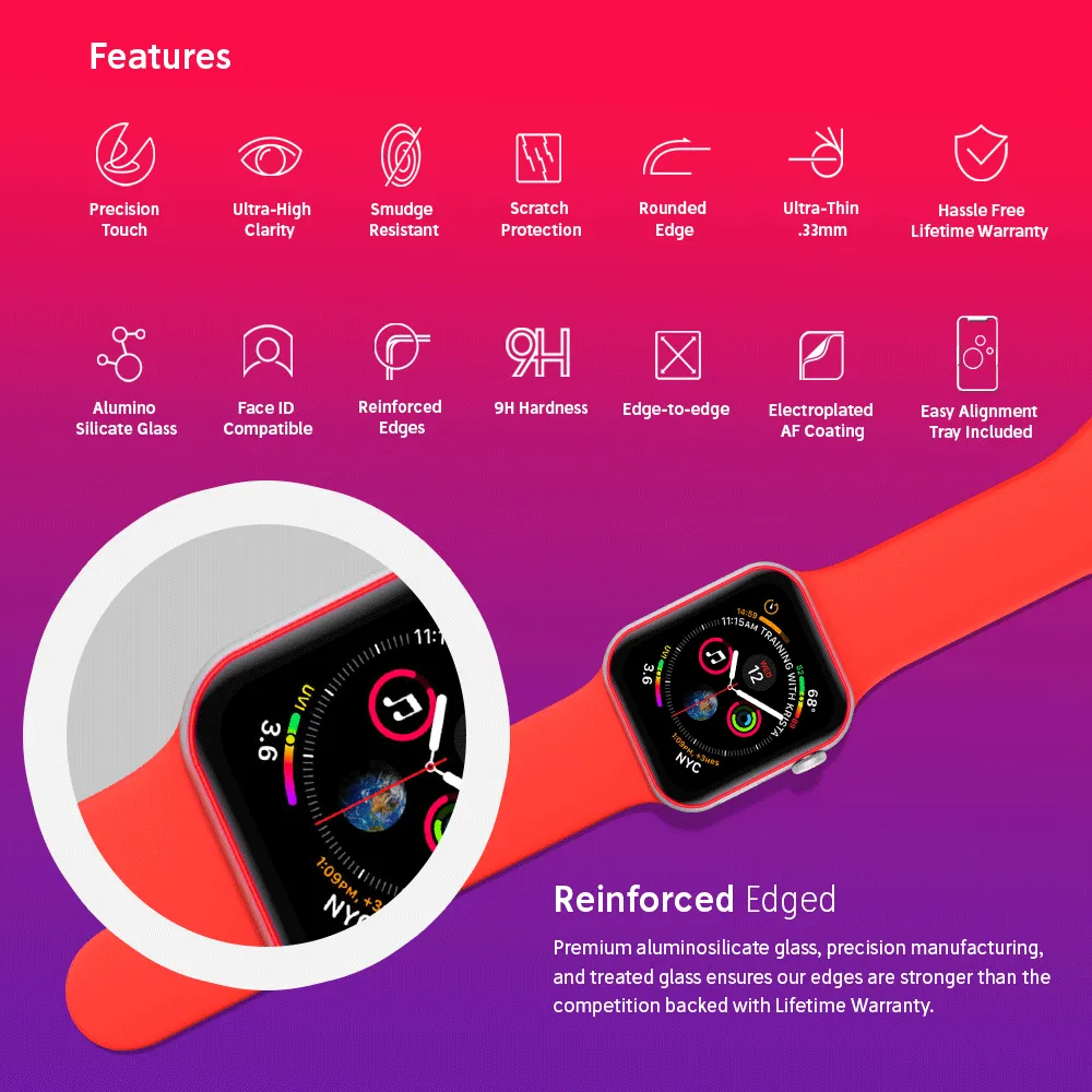 NanoArmour Apple Watch Series 6 Screen Protector
