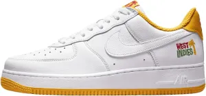 Nike Air Force 1 Low Retro QS West Indies Men's Shoes (DX1156-101, White/University Gold) Size 7.5
