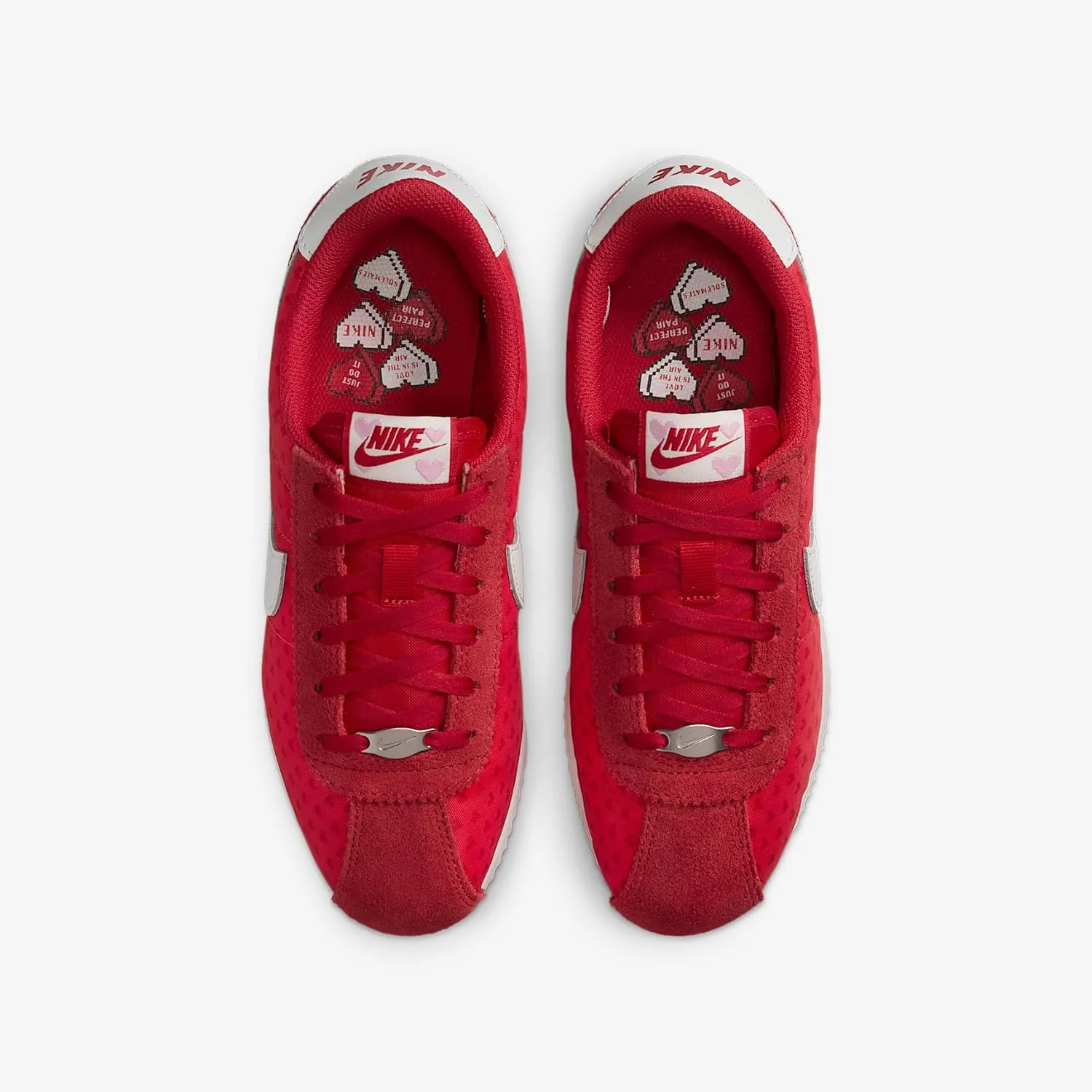 Nike Cortez Big Kids' Shoes (HV5166-696, Light Crimson/Fire Red/Dark Team Red)