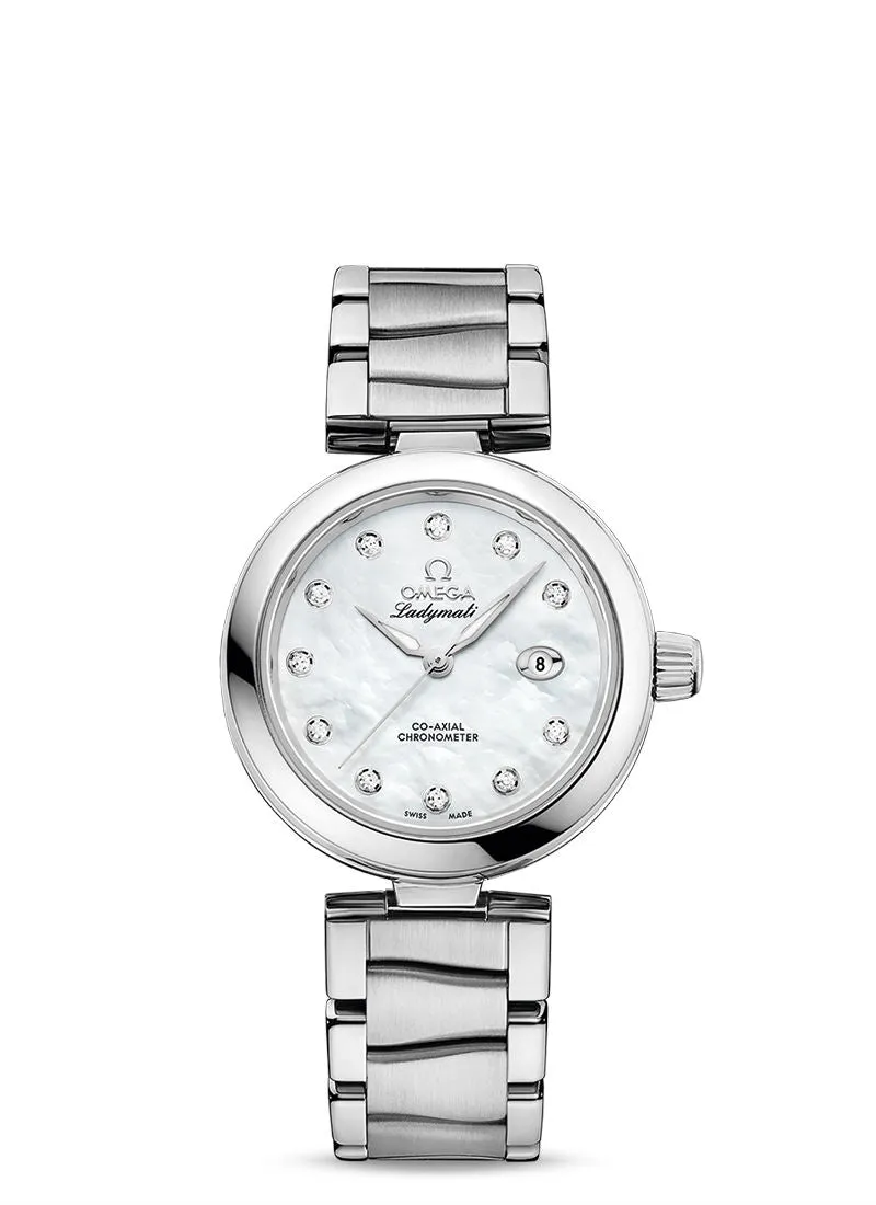 Omega De ville Ladymatic Stainless steel & Diamonds Lady's Watch