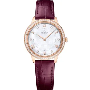 Omega De ville Prestige 18K Sedna™ Gold & Diamonds Lady's Watch