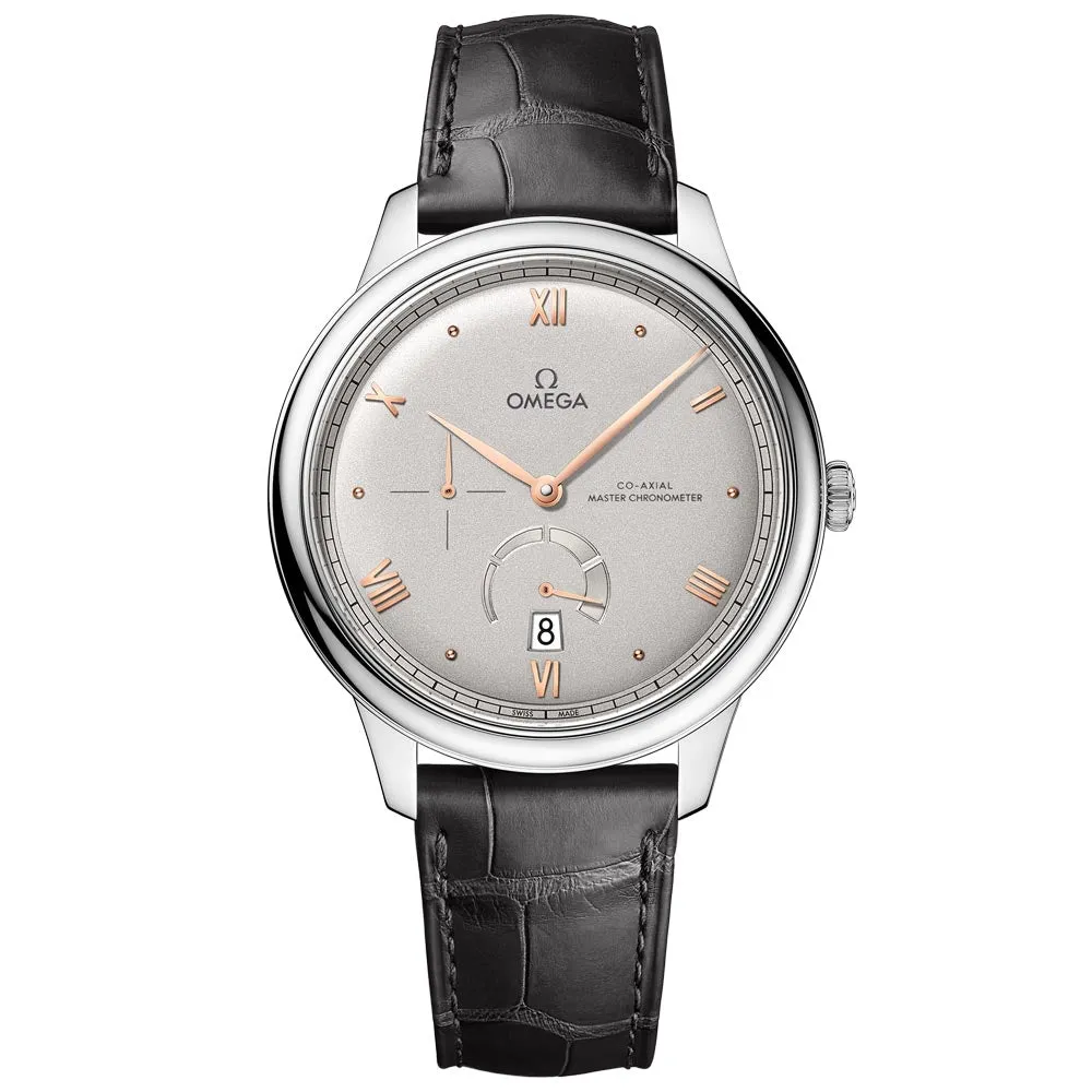 Omega De Ville Prestige Power Reserve 41mm Grey Dial Gents Automatic Watch 43413412106001