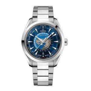 OMEGA SEAMASTER AQUA TERRA 150M CO-AXIAL MASTER CHRONOMETER GMT WORLDTIMER 43 MM - 220.10.43.22.03.001