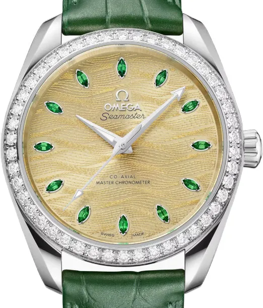 Omega Seamaster Aqua Terra 18K Canopus Gold™ & Diamonds Unisex Watch