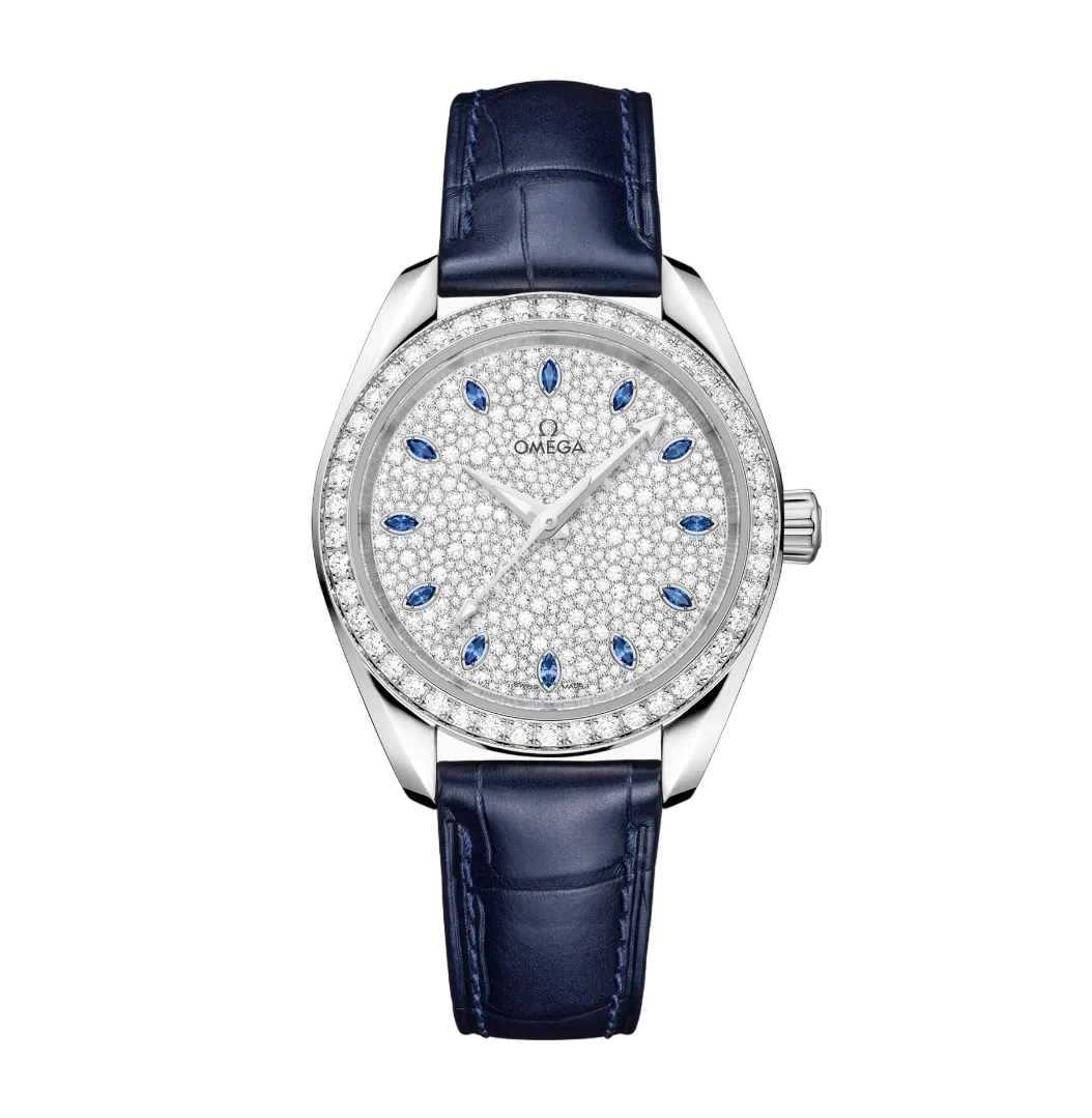 Omega Seamaster Aqua Terra 18K Canopus Gold™& Diamonds Lady's Watch