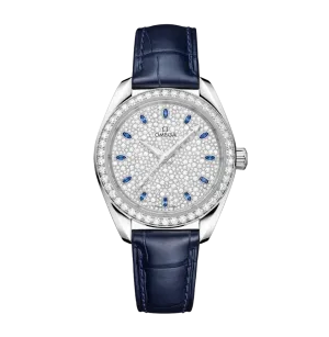 Omega Seamaster Aqua Terra 18K Canopus Gold™& Diamonds Lady's Watch