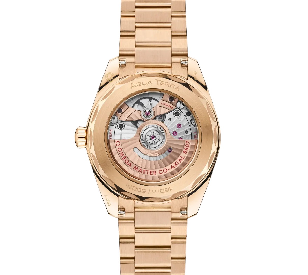 Omega Seamaster Aqua Terra 18K Moonshine™ gold & Diamonds Unisex Watch