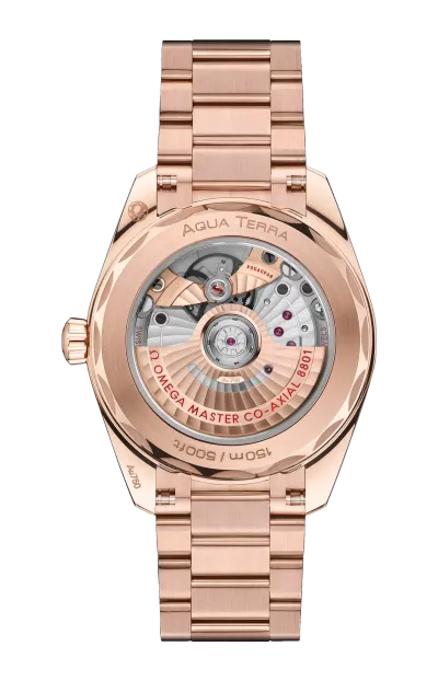 Omega Seamaster Aqua Terra 18K Sedna™ gold & Diamonds Unisex Watch