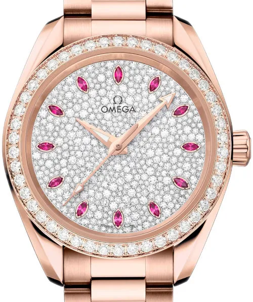 Omega Seamaster Aqua Terra Chronometer 18K Sedna™ gold & Diamonds Lady's Watch