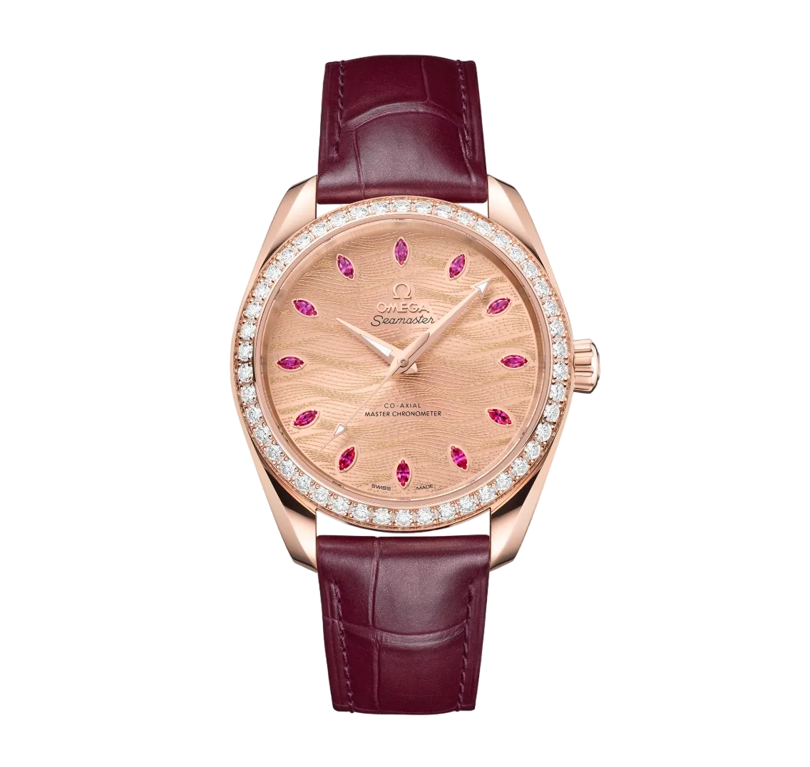 Omega Seamaster Aqua Terra Chronometer 18K Sedna™ gold & Diamonds Unisex Watch