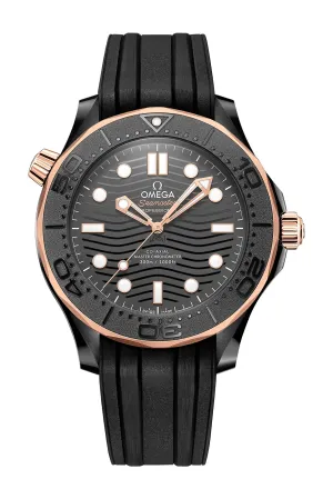 Omega Seamaster Diver Black Ceramic & 18K Sedna™ gold Men's Watch