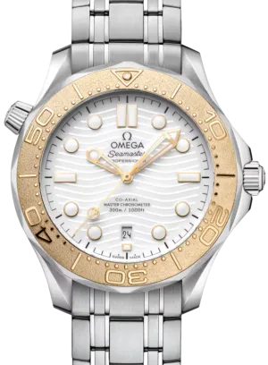 Omega Seamaster Diver Stainless steel & 18K Moonshine™ Gold Men's Watch