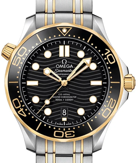 Omega Seamaster Diver Stainless steel & 18K Yellow Gold Men's Watch