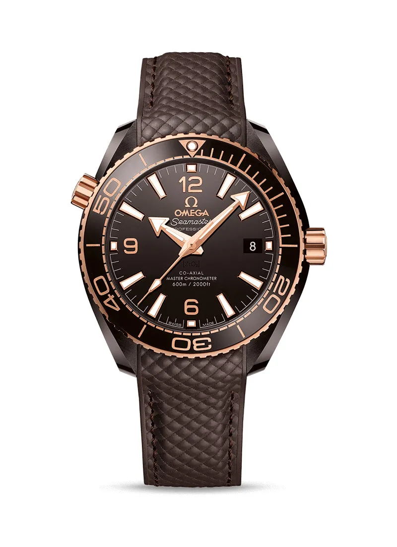 Omega Seamaster Planet Ocean Co‑Axial Master Chronometer Brown eramic & 18K Sedna™ gold Men's Watch