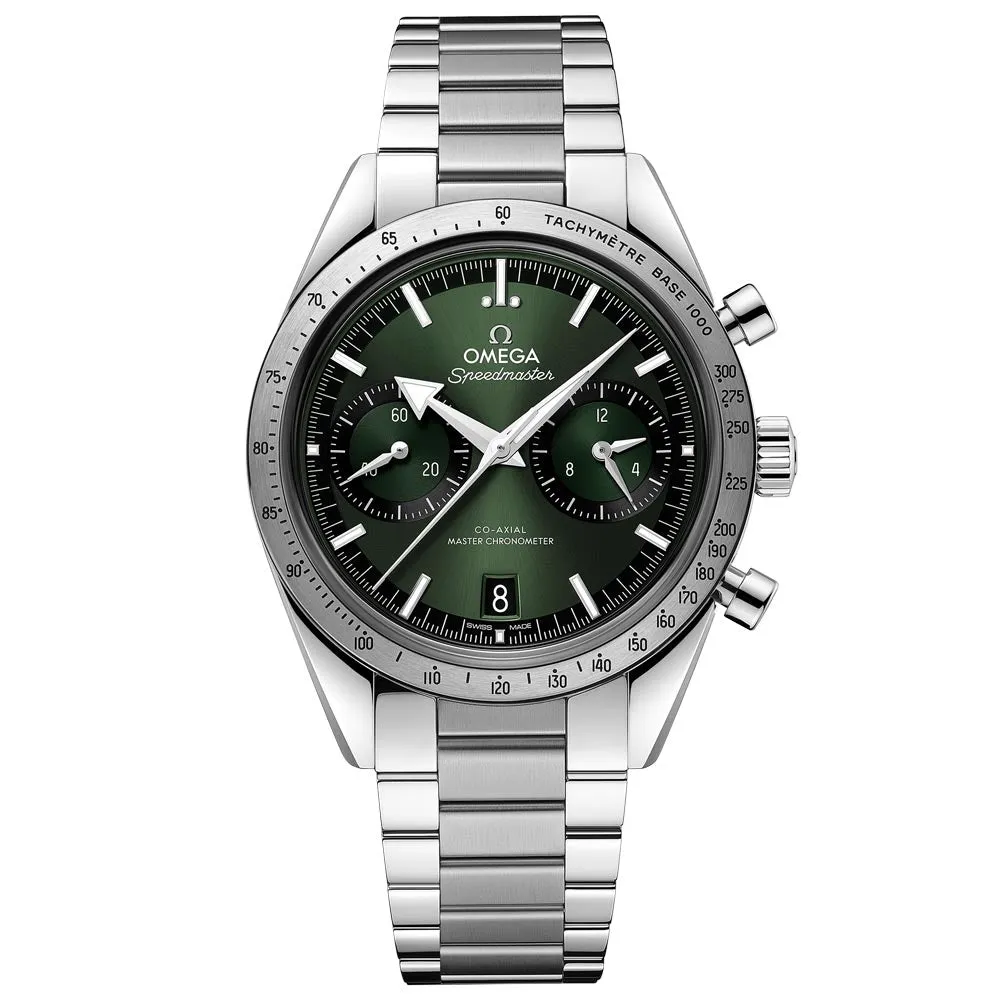 OMEGA Speedmaster '57 Chronograph 40.5mm Green Dial Manual Wound Gents Watch 33210415110001