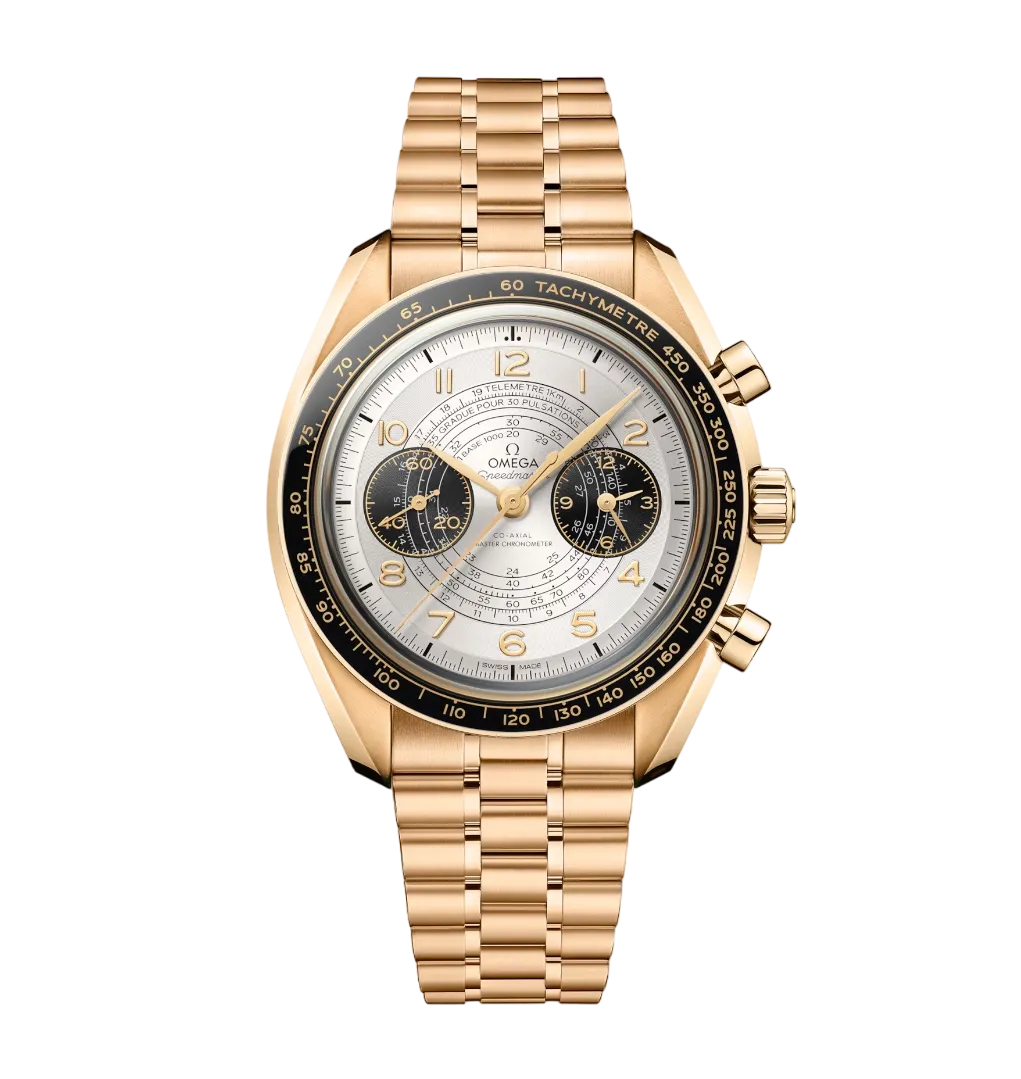 Omega Speedmaster Two Counters Chronograph 18K Moonshine™ Gold Men's Watch