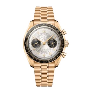 Omega Speedmaster Two Counters Chronograph 18K Moonshine™ Gold Men's Watch