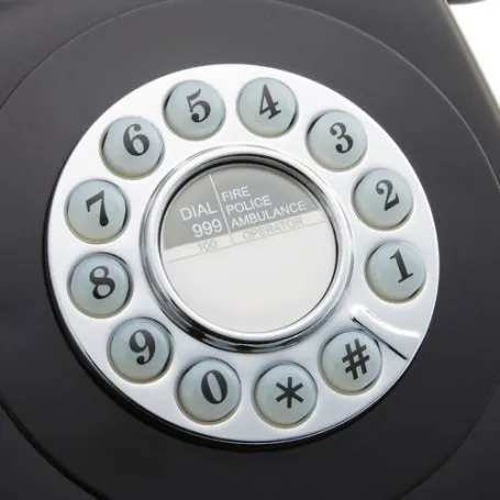 [OPEN BOX] GPO 746 Hotel Phone Push - Black