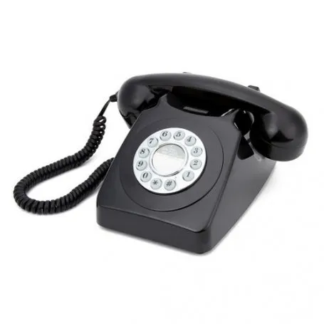 [OPEN BOX] GPO 746 Hotel Phone Push - Black