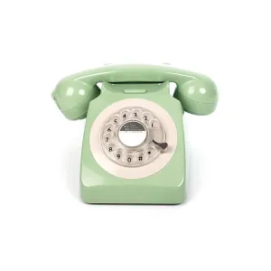 [OPEN BOX] GPO 746 Rotary Hotel Phone Mint Green