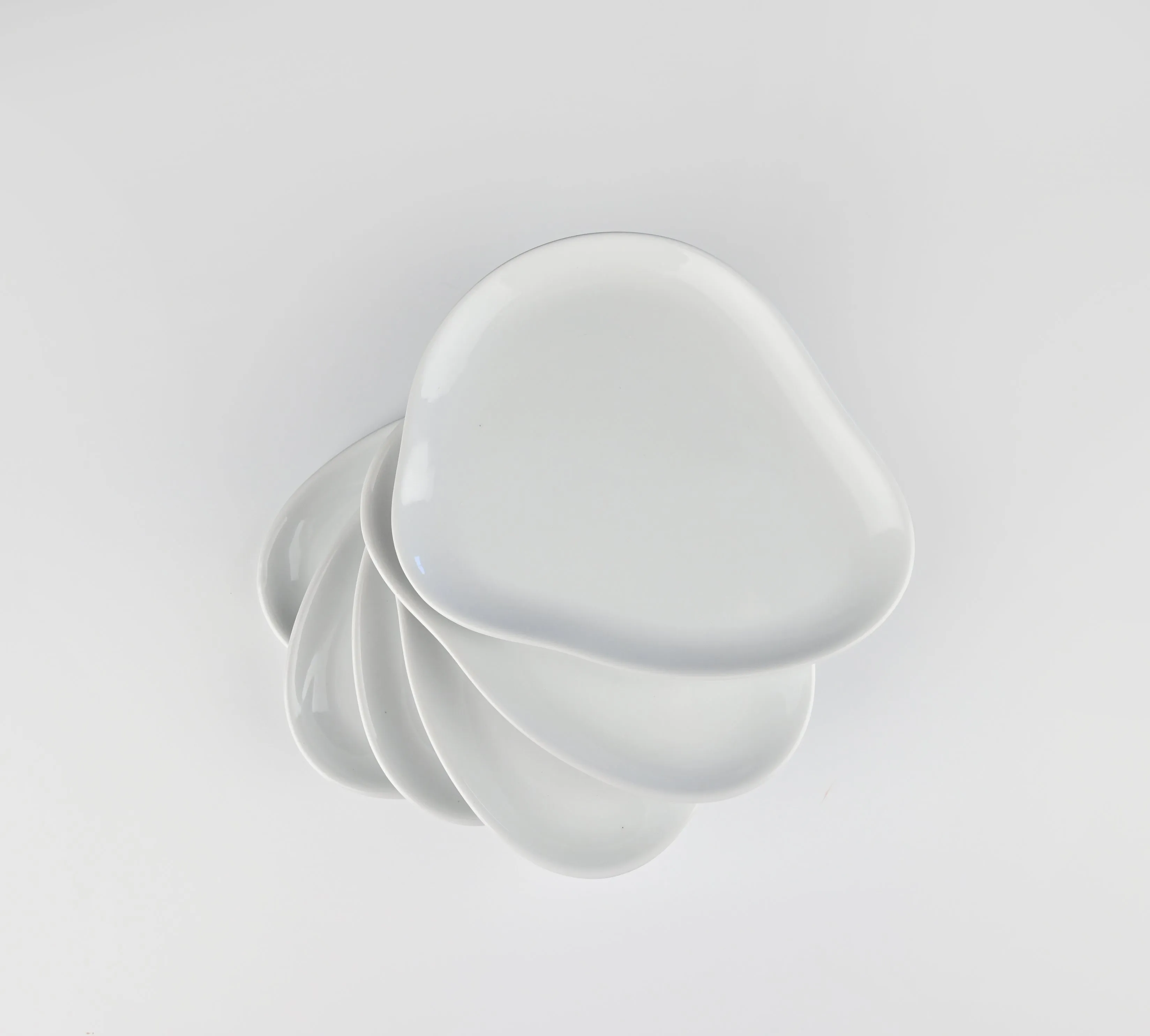 Organic Design Salad & Desert Plates - Set of 6