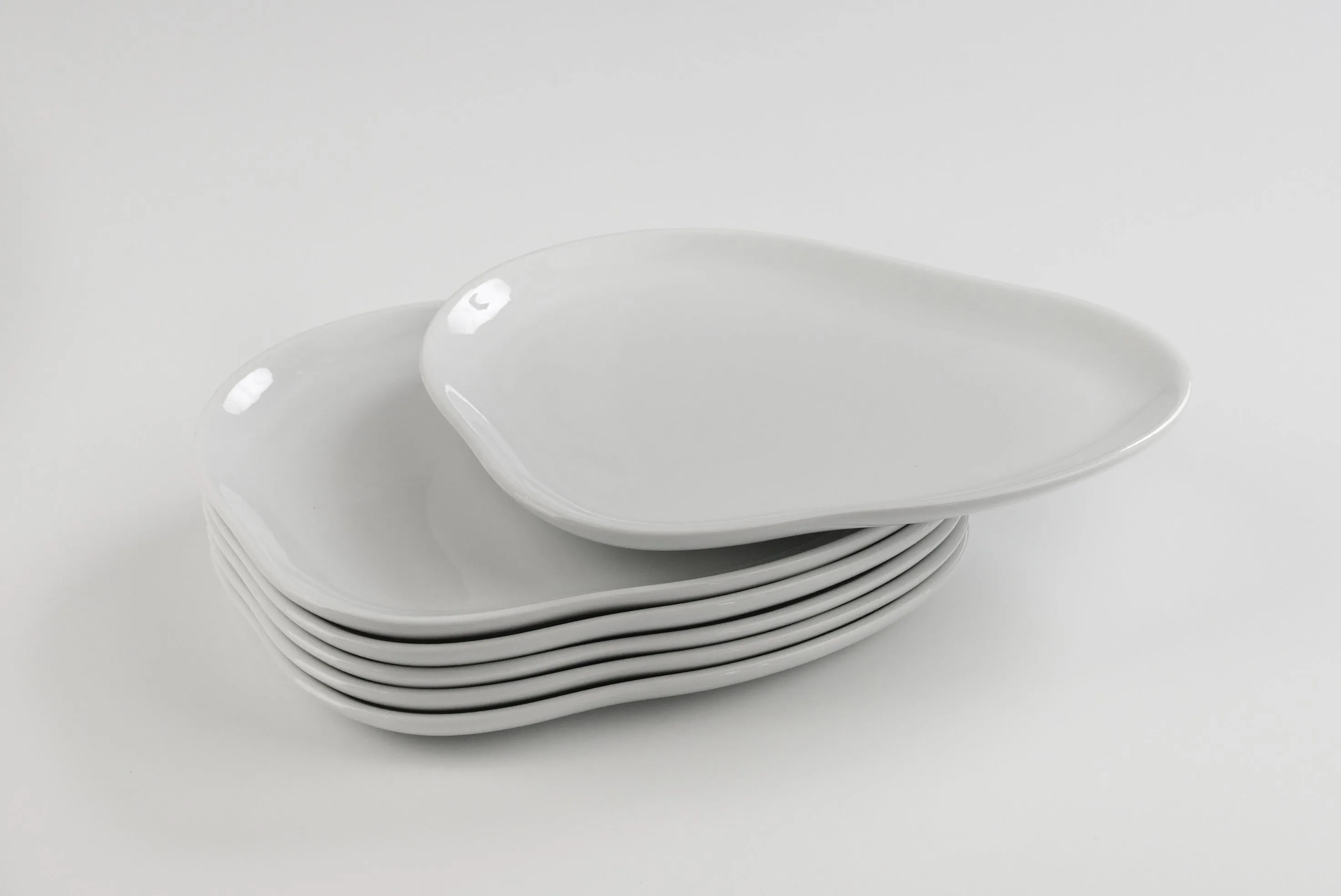 Organic Design Salad & Desert Plates - Set of 6