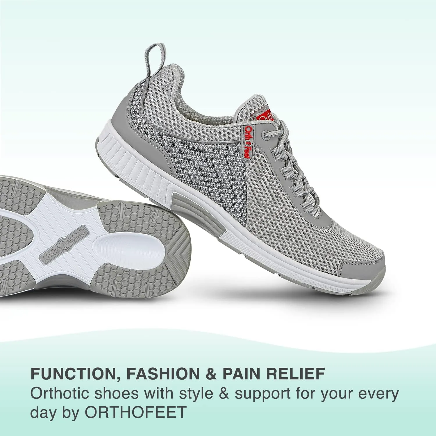 Orthofeet Men's Orthopedic Knit Edgewater Sneakers