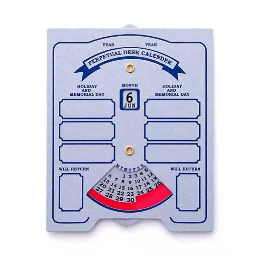 Penco Perpetual Dial Desk Calender
