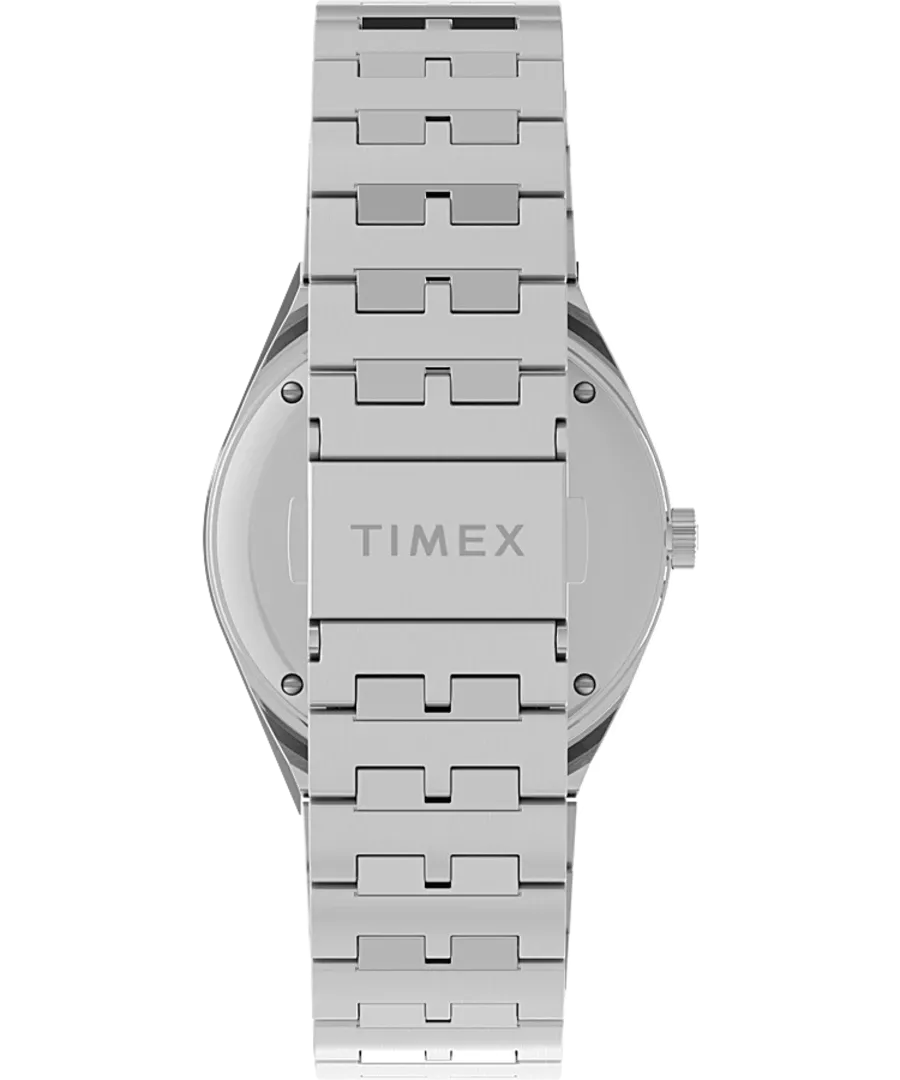 Q Timex GMT 38mm Stainless Steel Bracelet Watch TW2V38000