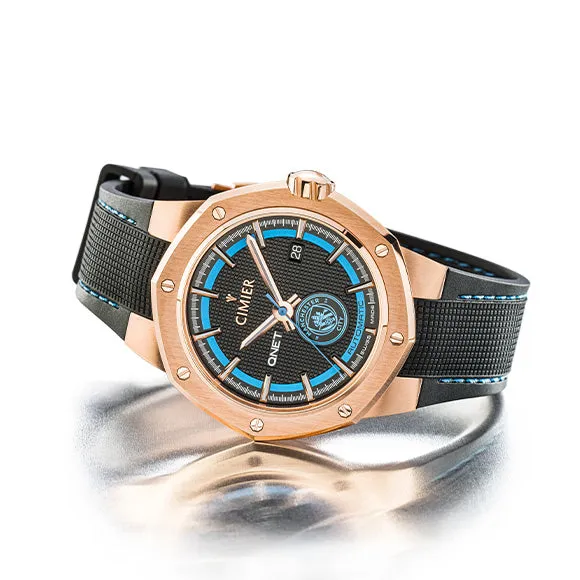 Qnetcity Automatic Watch - Rose Gold Cimier man Watch CM2002