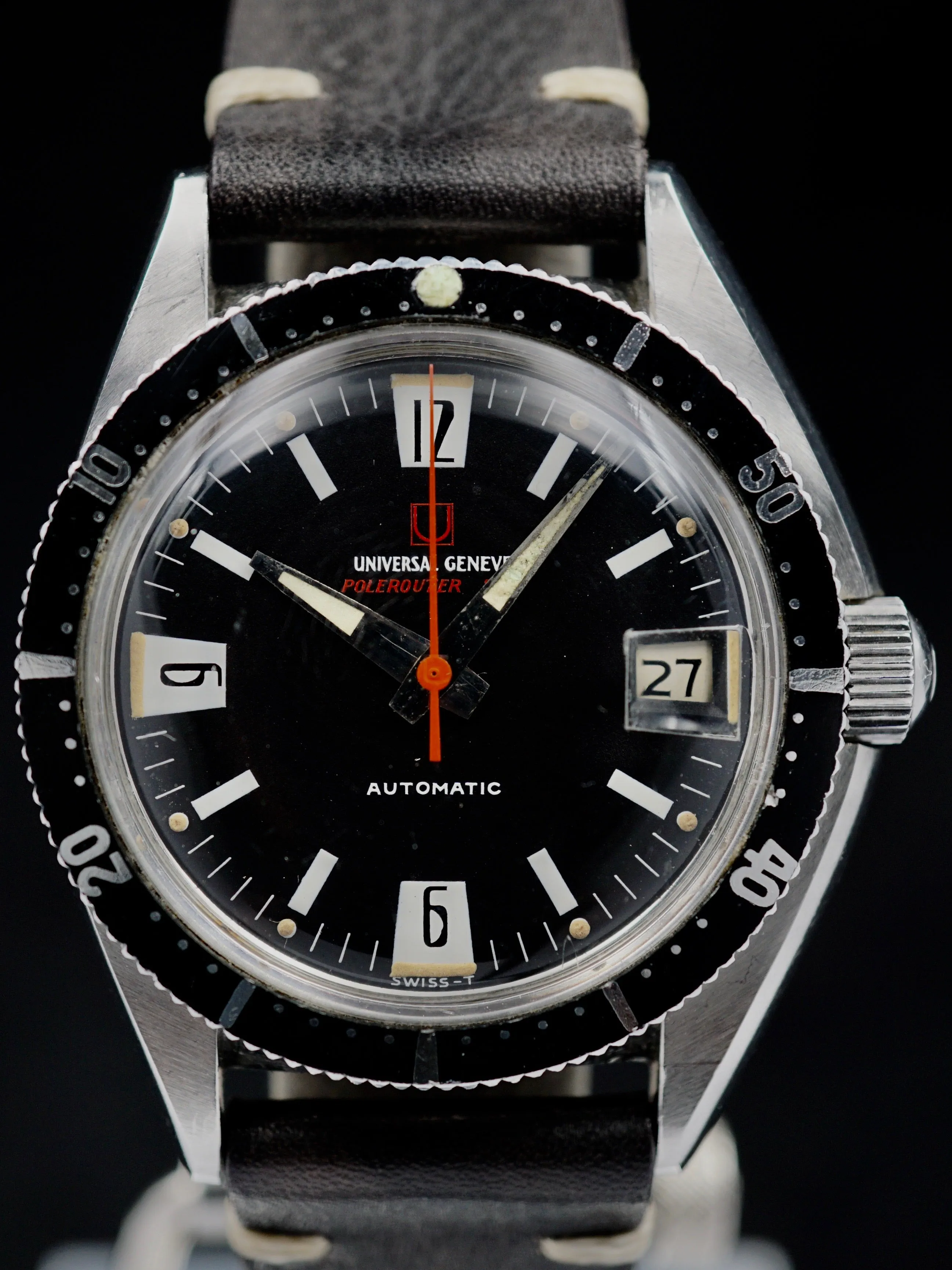 Rare 1966 Universal Geneve Polerouter Sub (Ref. 869116/01) "Mk. 1 Dial"