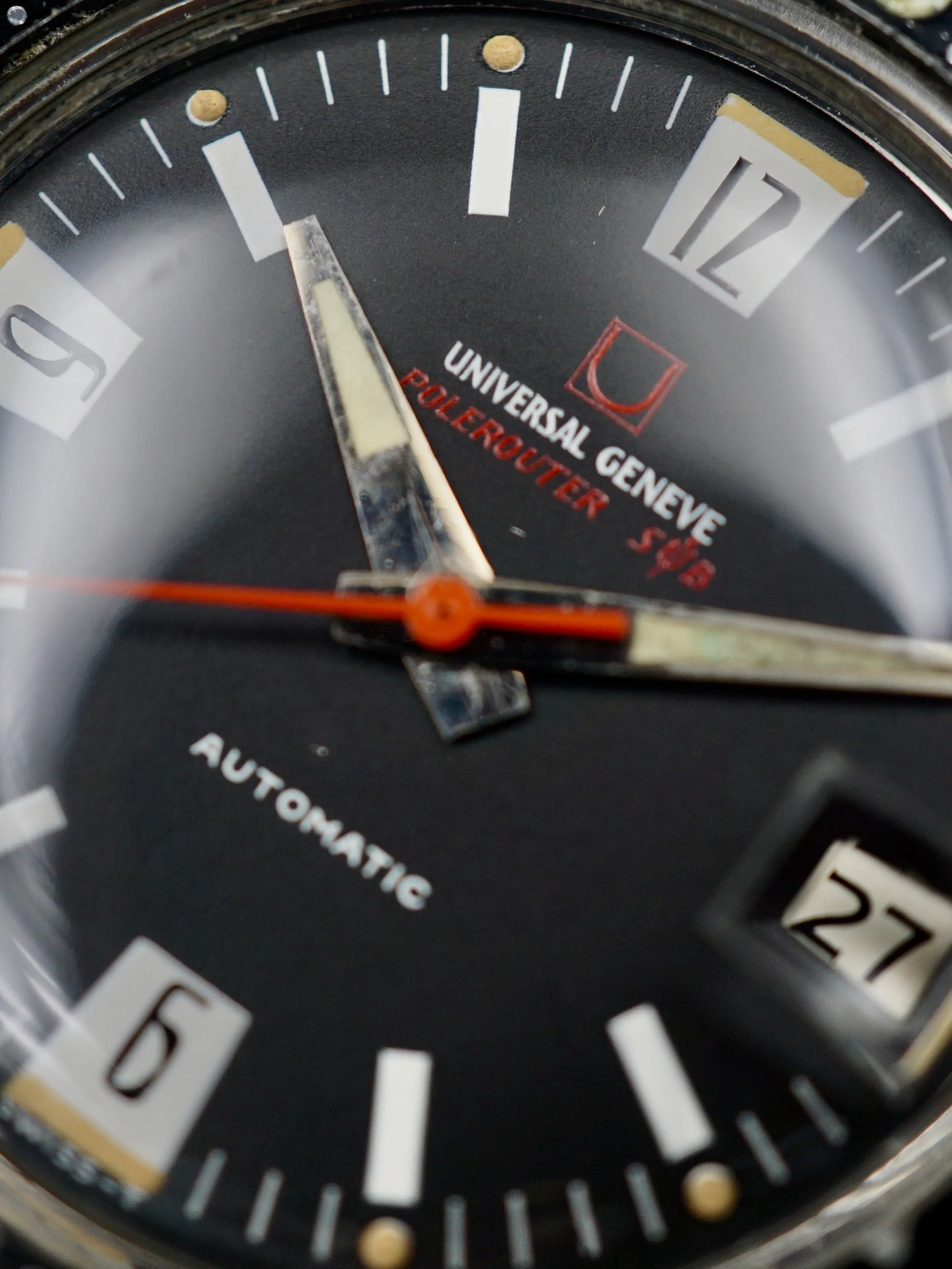 Rare 1966 Universal Geneve Polerouter Sub (Ref. 869116/01) "Mk. 1 Dial"