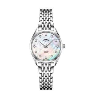 Rotary Ladies Mother of Pearl & Diamond Ultra Slim Watch