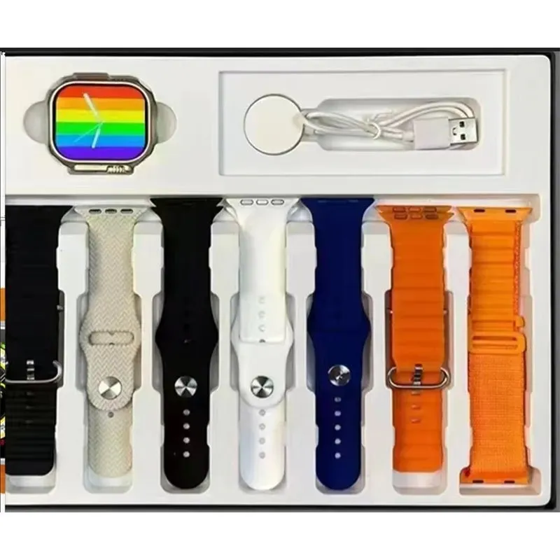 S9 Ultra 2 49mm Smart Watch With  7 in 1 Band Kit