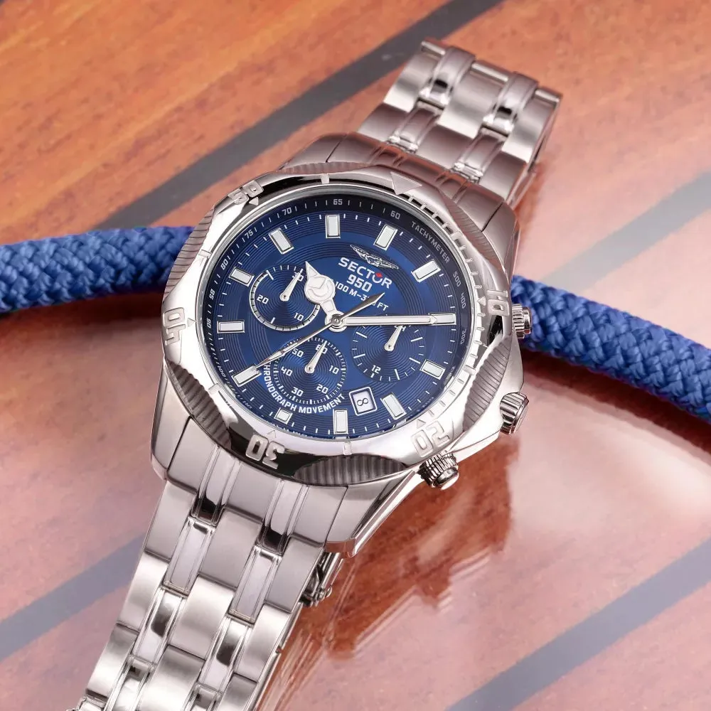 Sector 950 Blue Chrono Watch R3273981006