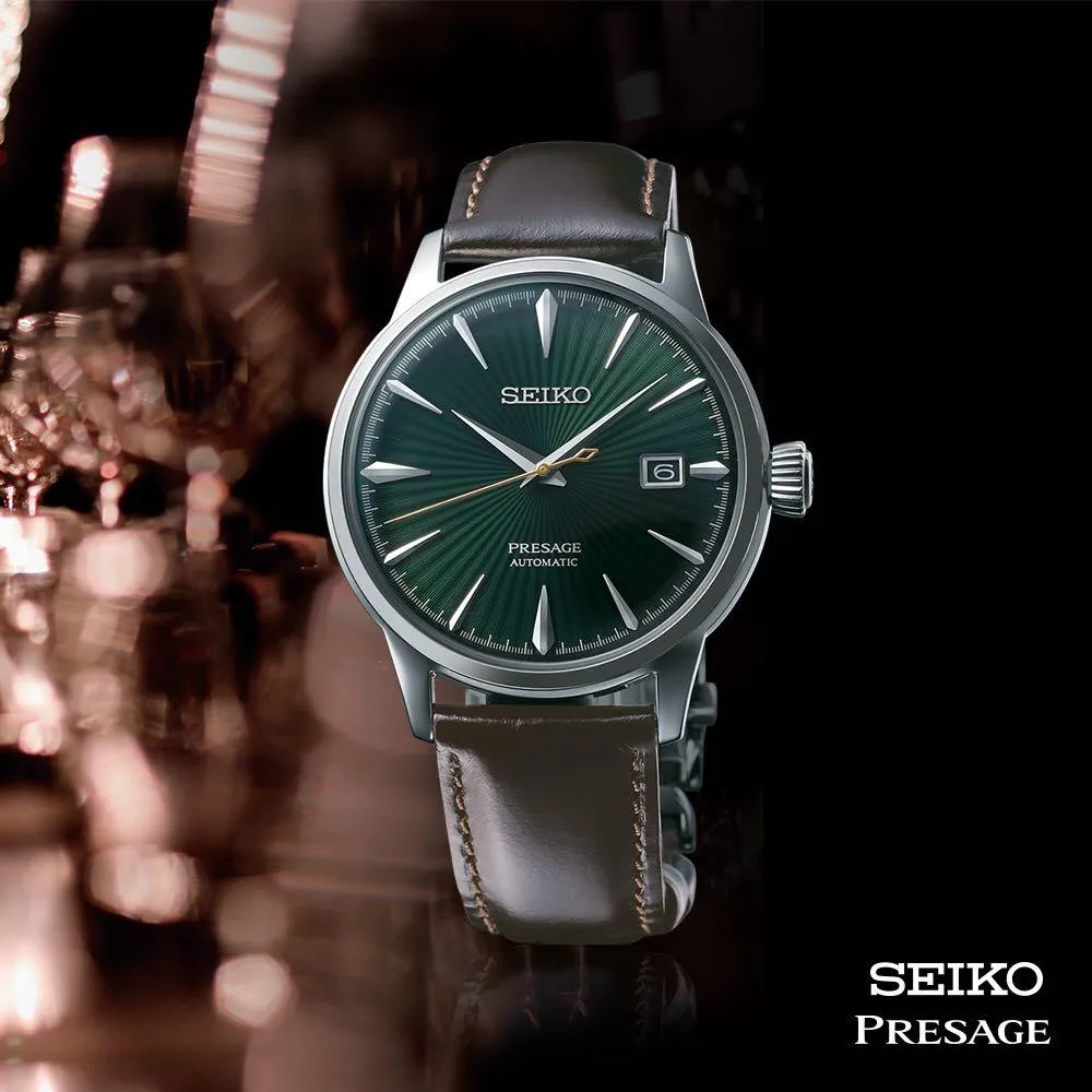 Seiko Presage Cocktail Green Dial Mens Watch SRPD37J