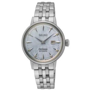 Seiko Presage Elegant Automatic Watch with Diamonds SRE007J