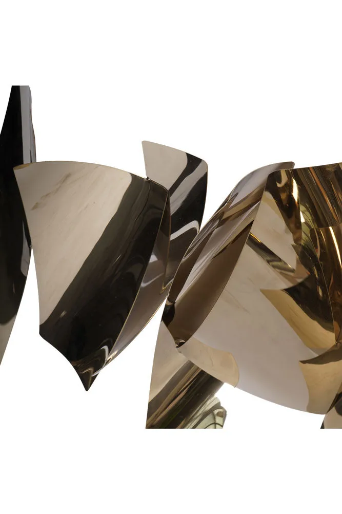 Sleek Effect Mirrored Abstract Wall Art