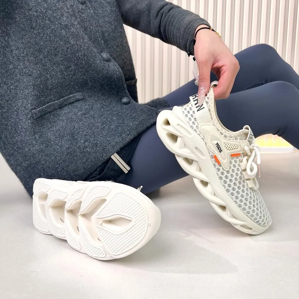 Sneakers for Women, Casual Woven Sports Shoes, Breathable and Non Slip Men's and Women's Casual Running Shoes