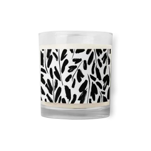 Stylish Glass jar soy wax candle
