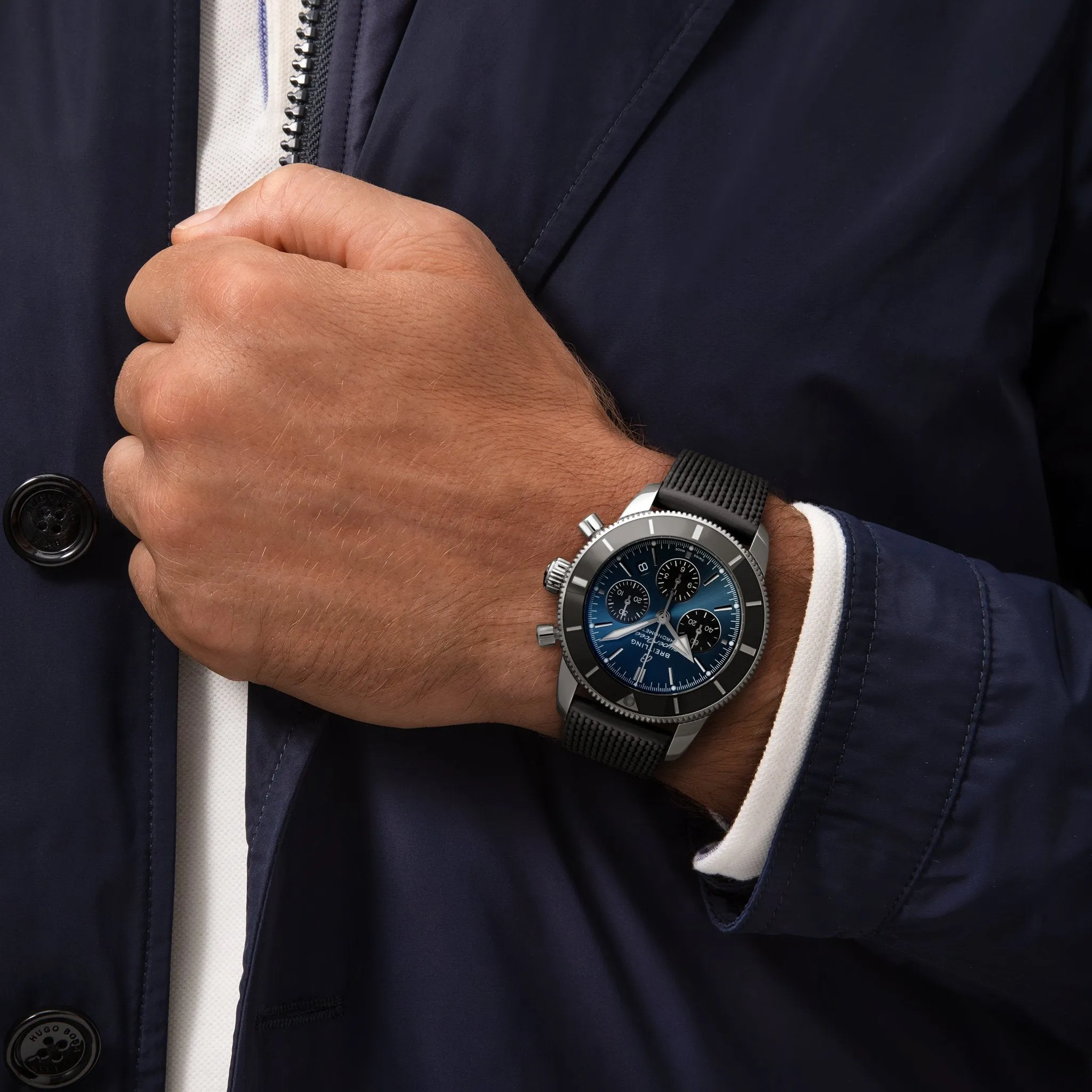 Superocean Heritage B01 Chronograph 44mm Stainless Steel - Blue