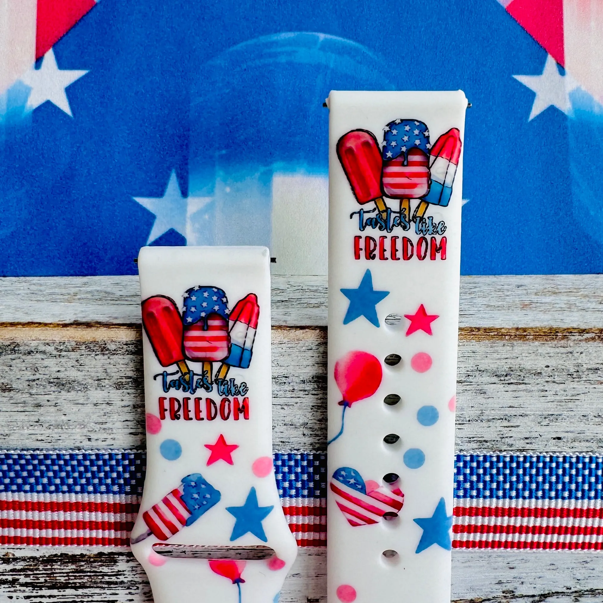 Sweet Liberty Print Silicone Band For Samsung Watch