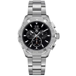 TAG Heuer Gents Aquaracer 43mm Black Dial Quartz Chronograph Gents Watch CAY1110.BA0927