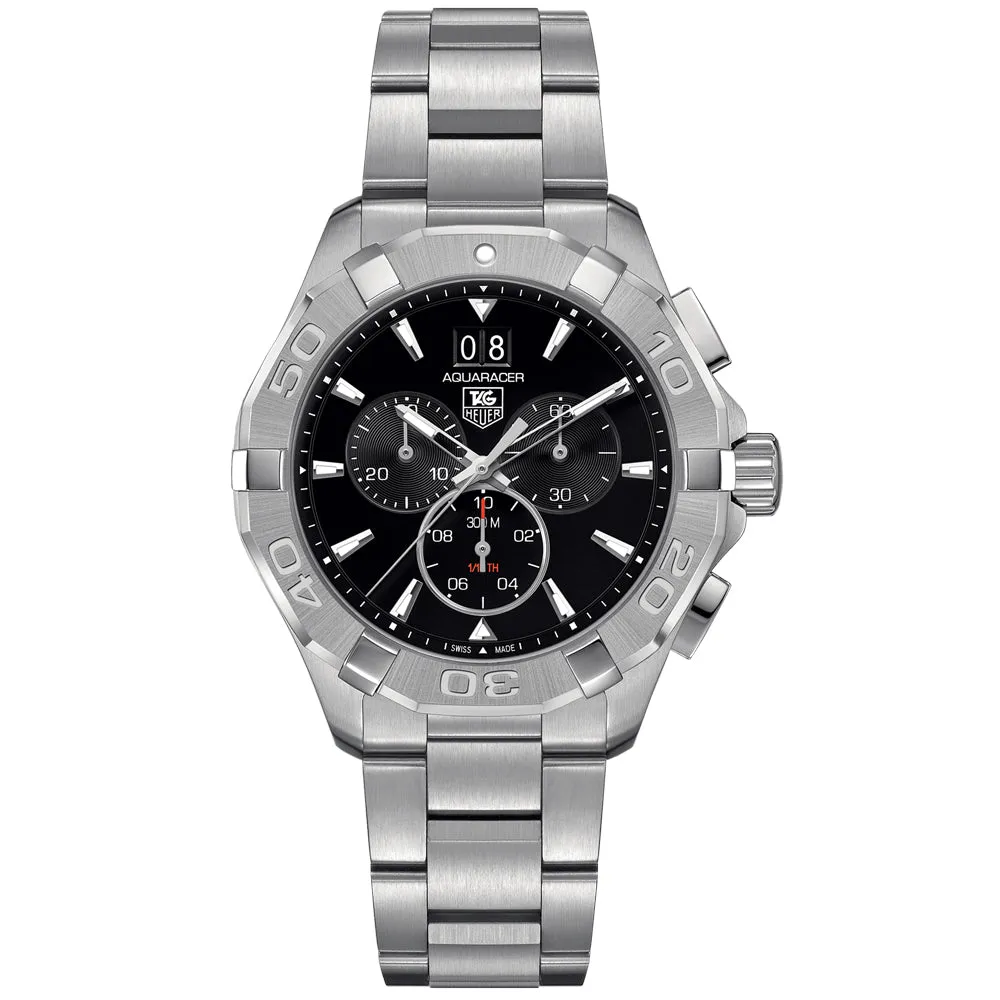 TAG Heuer Gents Aquaracer 43mm Black Dial Quartz Chronograph Gents Watch CAY1110.BA0927