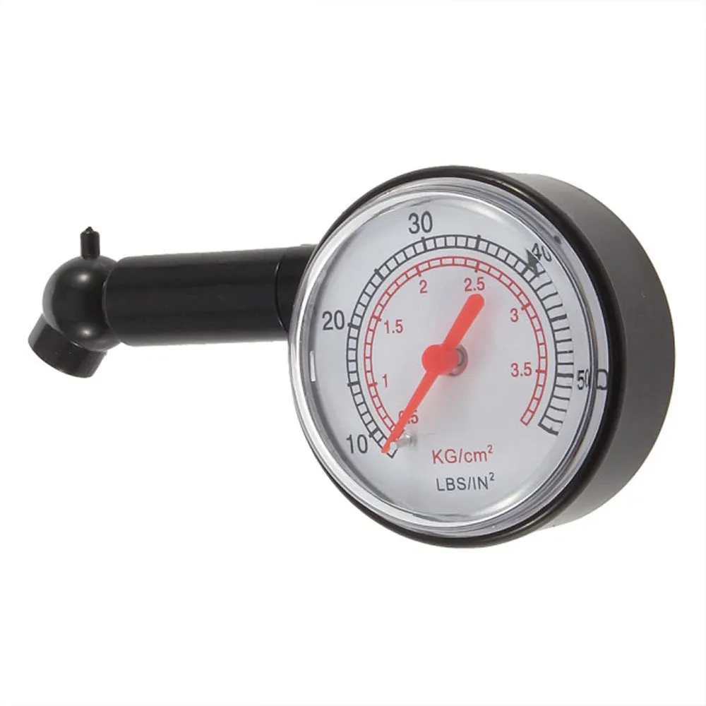 Tire Air Pressure Gauge 10-50 PSI Truck Auto Car Bicycle Tyre Tester Dial Meter