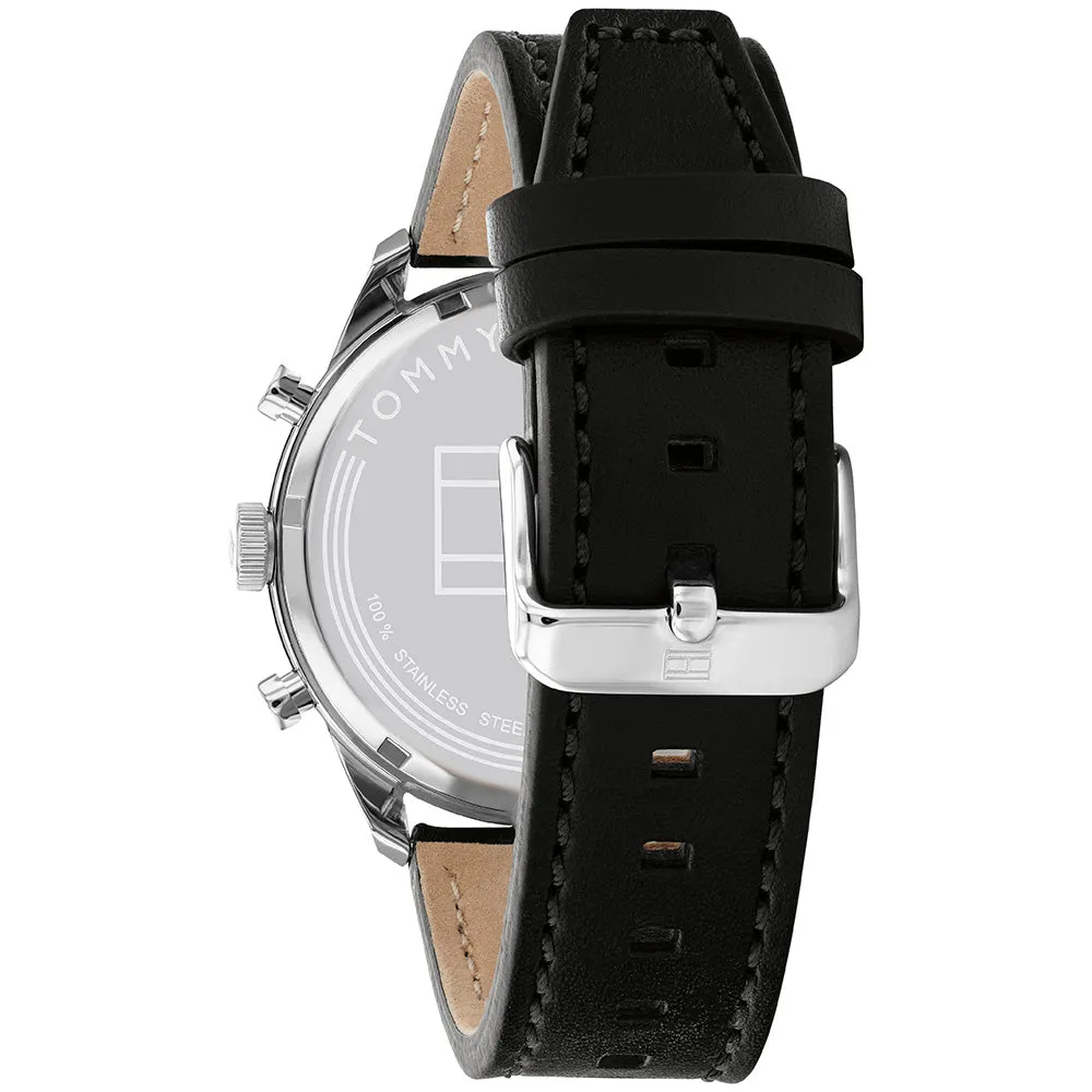 Tommy Hilfiger 1791941 Matthew Black Leather Mens Watch