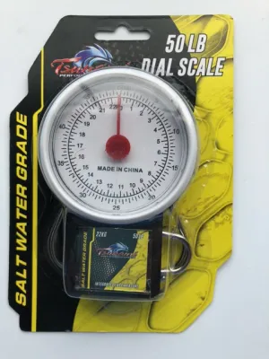 Tsunami 50lb Dial Scale w/ Integrated Tape Measure