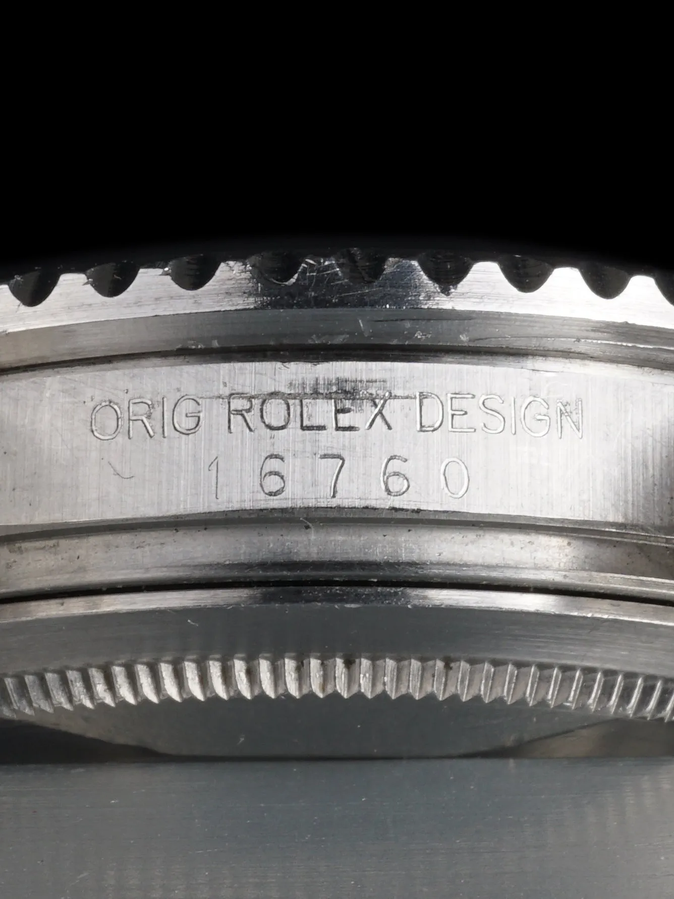 **Unpolished** 1985 Rolex GMT-Master II (Ref. 16760) "Fat Lady"
