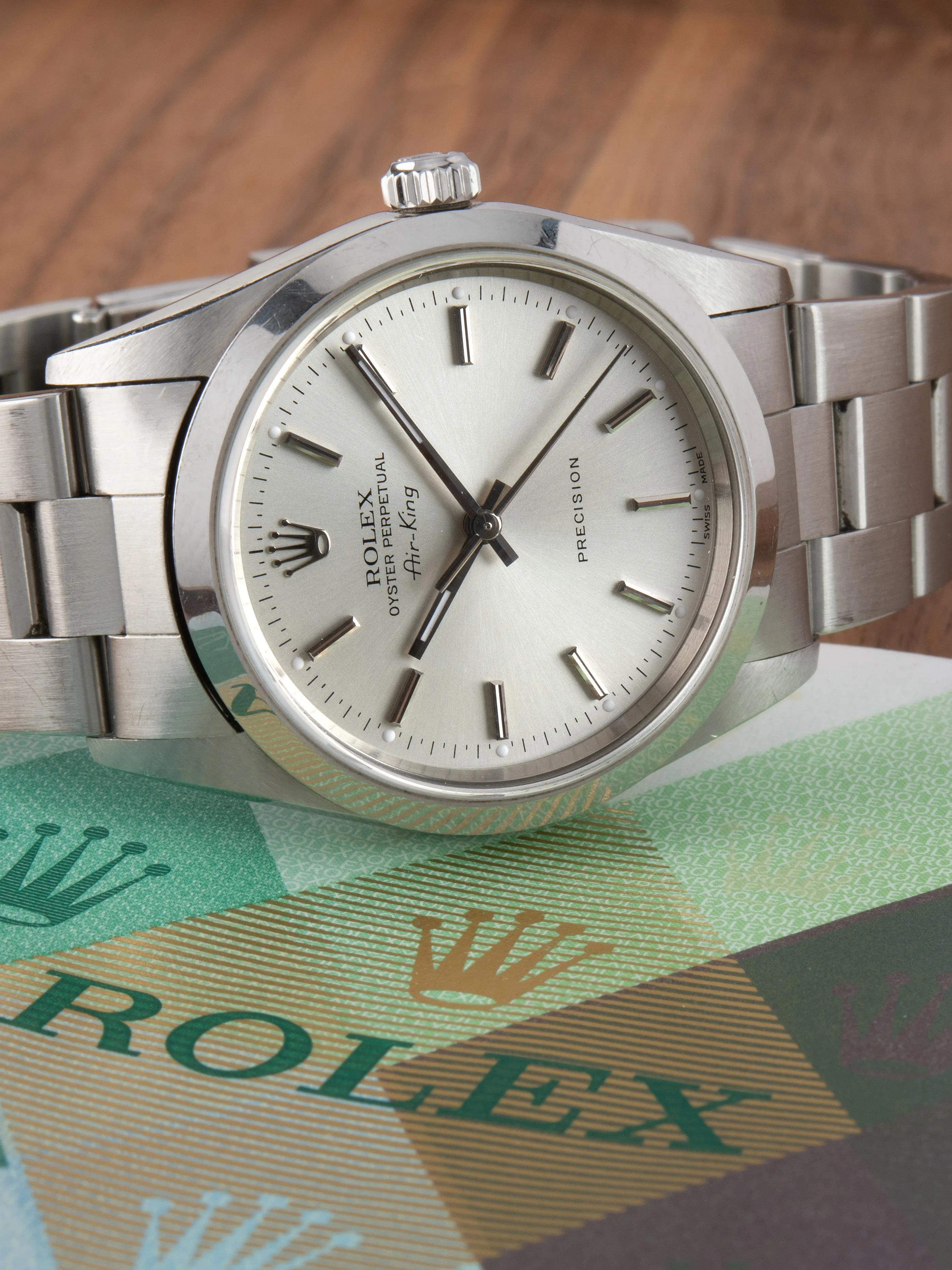 *Unpolished* 2003 Rolex Air-King (Ref. 14000M) Silver Dial W/ Papers