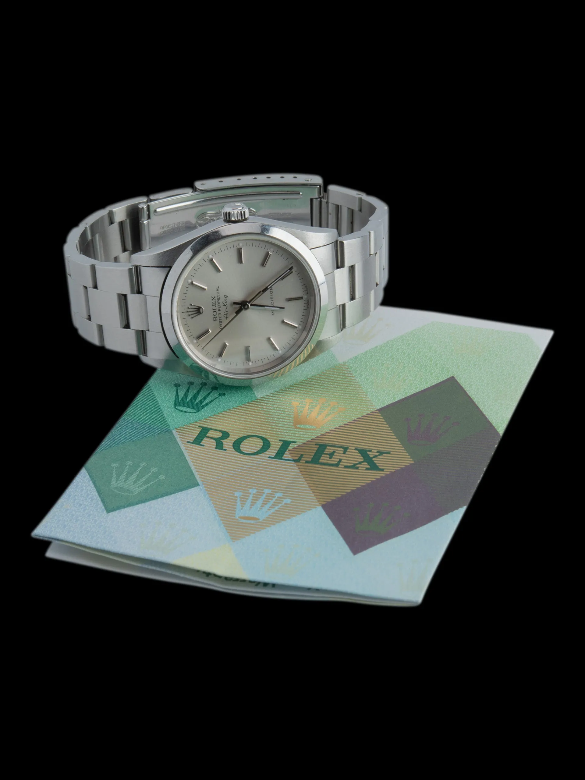 *Unpolished* 2003 Rolex Air-King (Ref. 14000M) Silver Dial W/ Papers